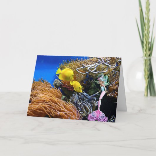 Mermaid Dankeskarte (Vorderseite)