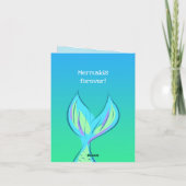 Mermaid Dankeskarte (Rückseite)