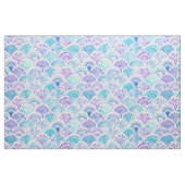 MERMAID DAYDREAMS Watercolor Boho Beach Fish Scale Stoff (Fat Quarter (45,7 x 55,9 cm))
