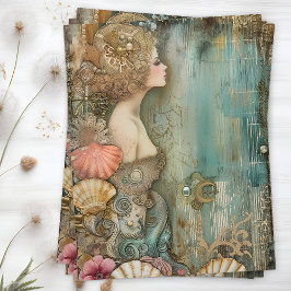 MERMAID DECOUPAGE TISSUPAPIER SEIDENPAPIER