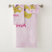 Mermaid Design Badehandtuch Set (Insitu)