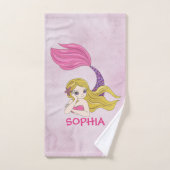 Mermaid Design Badehandtuch Set (Handtuch)