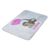 Mermaid Design Badematte (Schrägansicht)