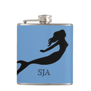 Mermaid Design Flask Flachmann