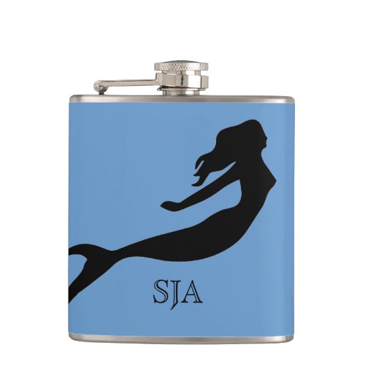 Mermaid Design Flask Flachmann (Vorderseite)