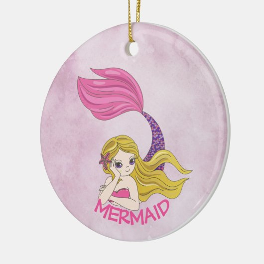 Mermaid Design Keramik Ornament (Links)