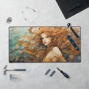 Mermaid Desk Mat, Mermaid Maus Pad Schreibtischunterlage