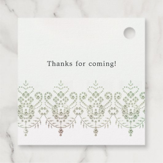 Mermaid Diamond Lace Geschenkanhänger (Rückseite)