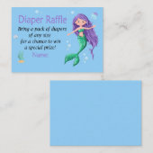 Mermaid Diaper Raffles Tickets (Vorne/Hinten)