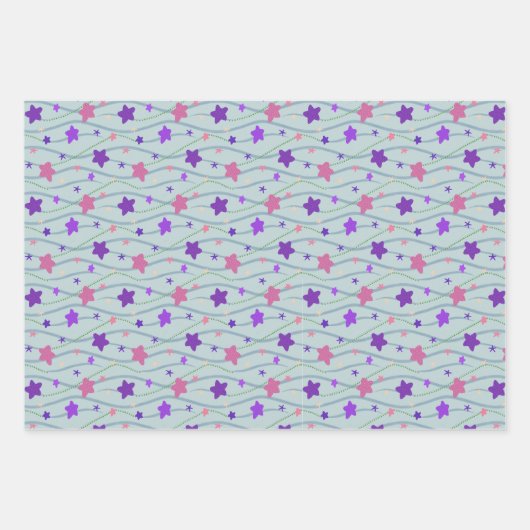 Mermaid Diversity Packpapier Geschenkpapier Set (Vorderseite 3)