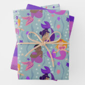 Mermaid Diversity Packpapier Geschenkpapier Set (Beispiel)