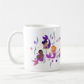 Mermaid Diversity Personalisierte Mug + Nationalit Kaffeetasse (Links)
