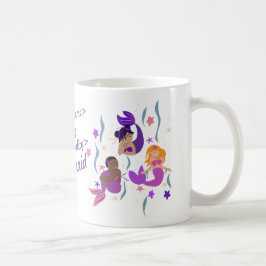 Mermaid Diversity Personalisierte Mug + Nationalit Kaffeetasse