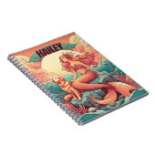 Mermaid Dog Lover Notebook Personalisiert Journal Notizblock (Rechte Seite)