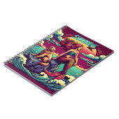 Mermaid Dog Lover Personalisiert Journal-Notebook Notizblock (Linke Seite)