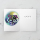Mermaid&Dolphin~Grußkarte Karte (Innenseite)
