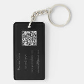 Mermaid Dragon Fantasy Blue Schlüsselanhänger (Rückseite)