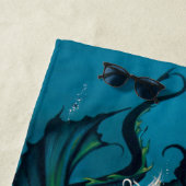 Mermaid Dragon Fantasy Blue Strandtuch (Beispiel)