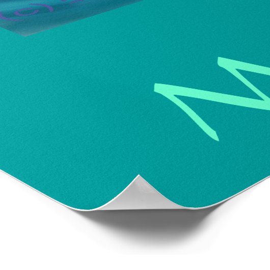 Mermaid & Dragon Poster (Ecke)