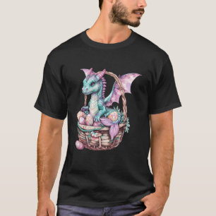 Mermaid Dragon sammelt Ostereier Jagd Fantasie T-Shirt