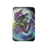 Mermaid, Dragon und Dolphin Badematte (Vorderseite Vertikal)