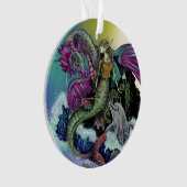 Mermaid, Dragon und Dolphin Ornament (Vorderseite)