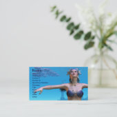 Mermaid Dream Business Card Visitenkarte (Stehend Vorderseite)
