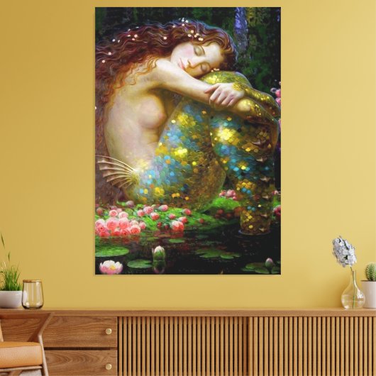 Mermaid Dream Leinwanddruck (Insitu (Wohnzimmer))