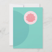 Mermaid dreams birthday invitation einladung (Rückseite)