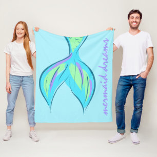 Mermaid Dreams Fleece Blanket