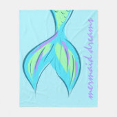 Mermaid Dreams Fleece Blanket (Vorderseite)
