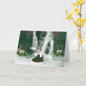 Mermaid Duschkarte Karte (Gelbe Blume)