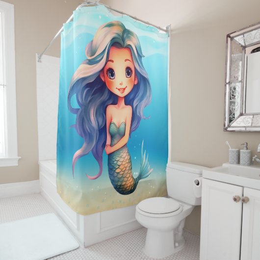 Mermaid Duschvorhang (Beispiel)