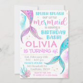 Mermaid Einladung Mermaid Birthday Einladung (Vorderseite)