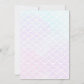 Mermaid Einladung Mermaid Birthday Einladung (Rückseite)