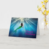 Mermaid Emerging Karte (Gelbe Blume)