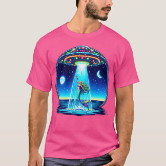 Mermaid Entführung Alien Invasion Funny Ufo Spaces T-Shirt