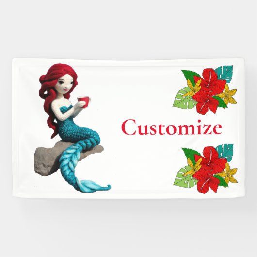 Mermaid entspannen mit Getränkedosen Thunder_Cove Banner (Horizontal)