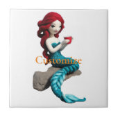 Mermaid entspannen mit Getränkedosen Thunder_Cove Fliese (Vorderseite)