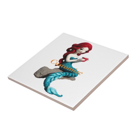 Mermaid entspannen mit Getränkedosen Thunder_Cove Fliese (Seite)