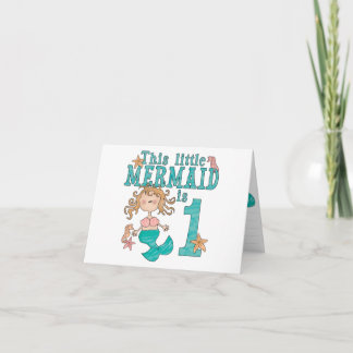 Mermaid Erste Geburtstagsfeier Einladung zur Einla