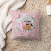 Mermaid Ethnic Baby Girl Pink Muschel Pearls Kissen (Decke)