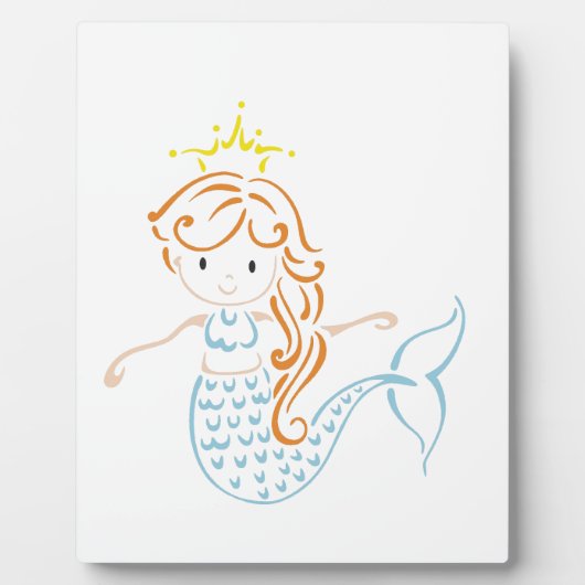 Mermaid Fairy Fotoplatte (Vorderseite)