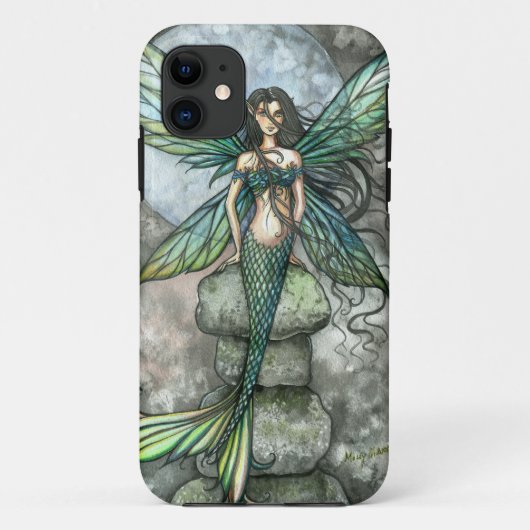 Mermaid Fairy Green iPhone Case (Rückseite)