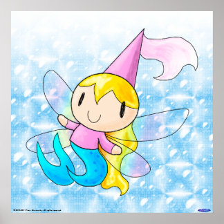 Mermaid Fairy Princess Print Poster