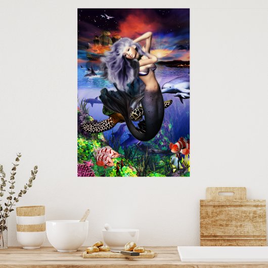 Mermaid Fantasea Poster (Küche)