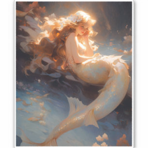 Mermaid Fantasy Art Aufkleber