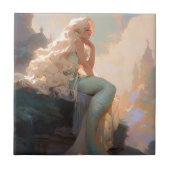 Mermaid Fantasy Art Fliese (Vorderseite)