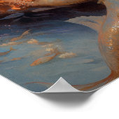 Mermaid Fantasy Art Poster (Ecke)