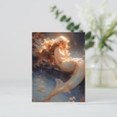Mermaid Fantasy Art Postkarte (Stehend Vorderseite)